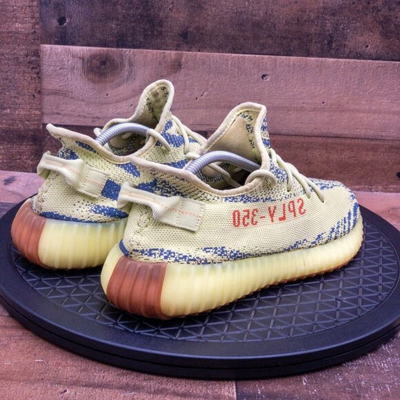 ADIDAS YEEZY 350V2 SEMI FROZEN YELLOW MENS ATHLETIC SHOES STREETWEAR SIZE 11 - Picture 8 of 9